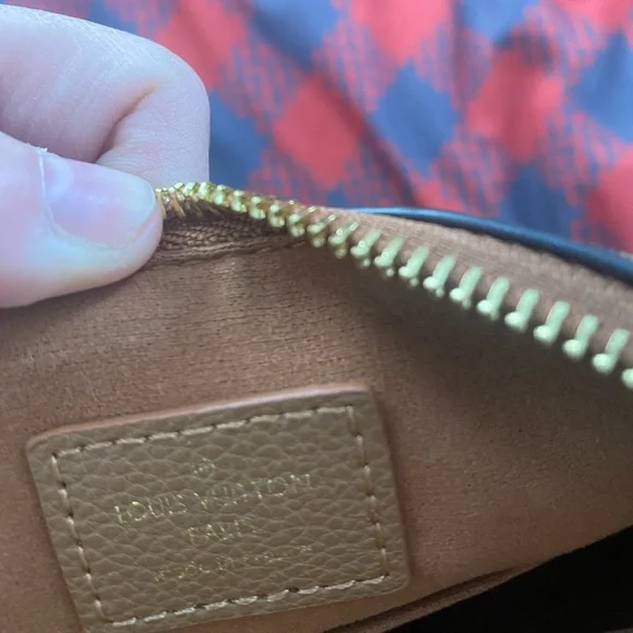 Designer Monogram Pouch wristlet wallet - Picture 7 of 9